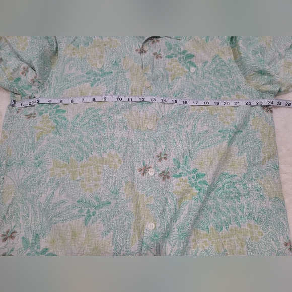 Tommy Bahama Green Tropical Casual Shirt - Picture 5 of 6